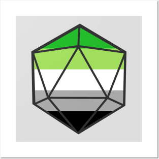 Aromantic Pride d20 Posters and Art